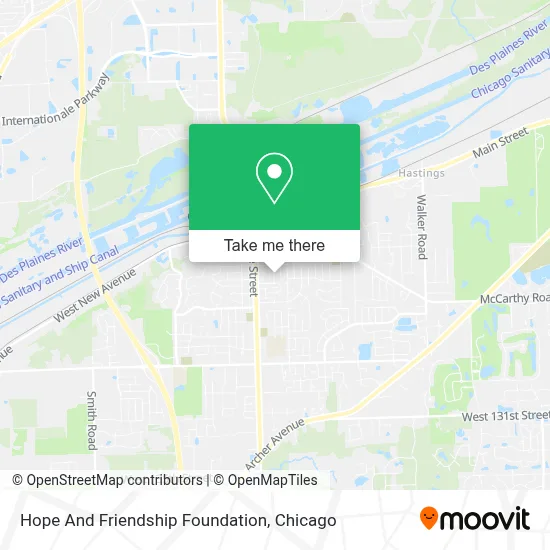 Hope And Friendship Foundation map