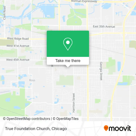 True Foundation Church map