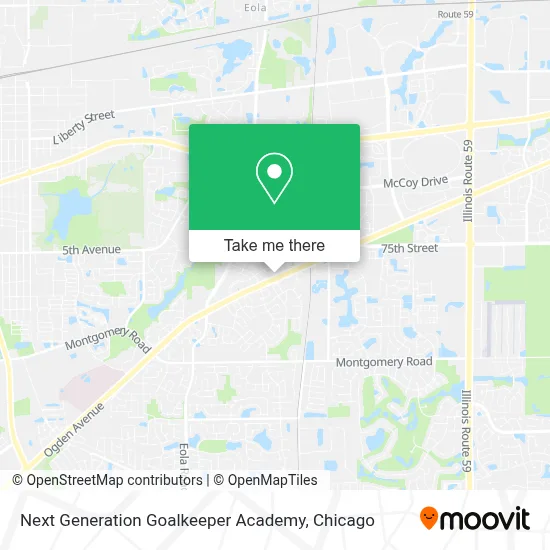 Next Generation Goalkeeper Academy map
