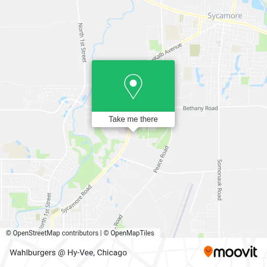 Wahlburgers @ Hy-Vee map