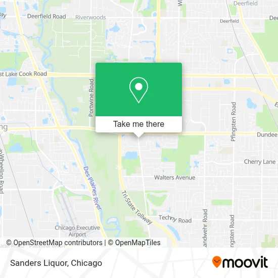 Sanders Liquor map