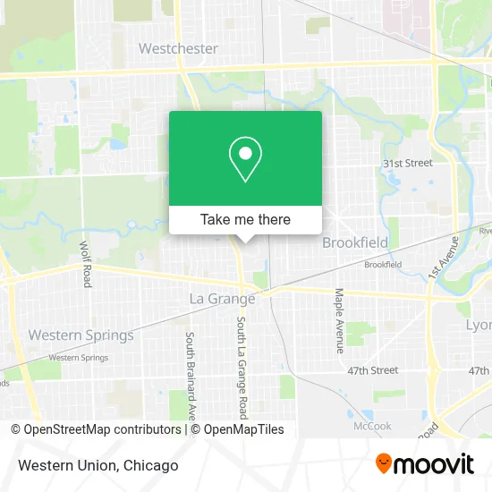 Western Union map