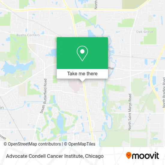 Advocate Condell Cancer Institute map