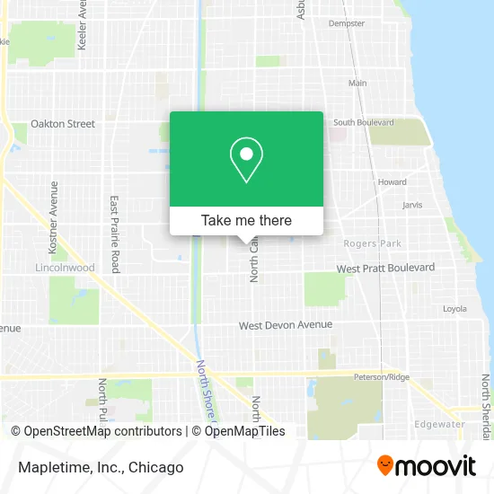 Mapletime, Inc. map
