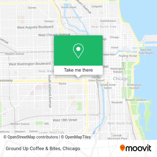 Ground Up Coffee & Bites map