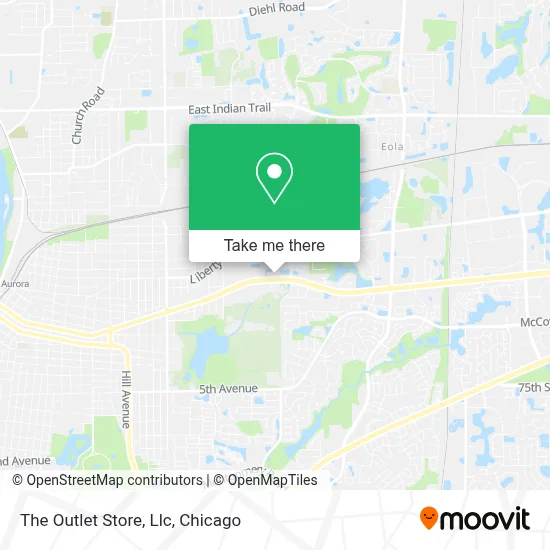 The Outlet Store, Llc map