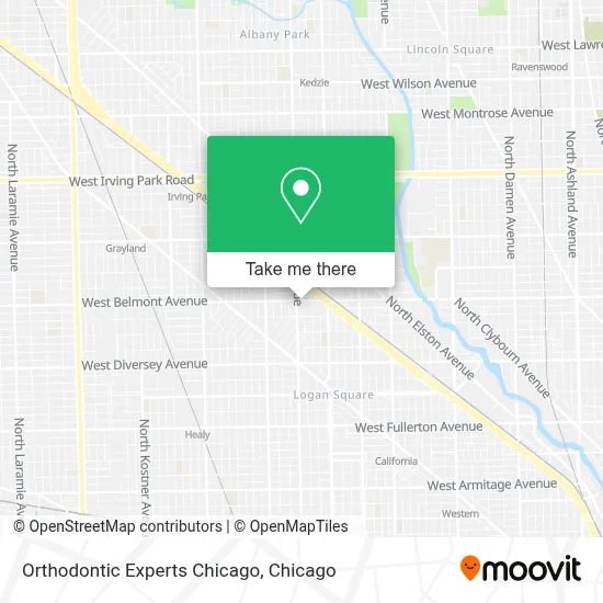 Orthodontic Experts Chicago map