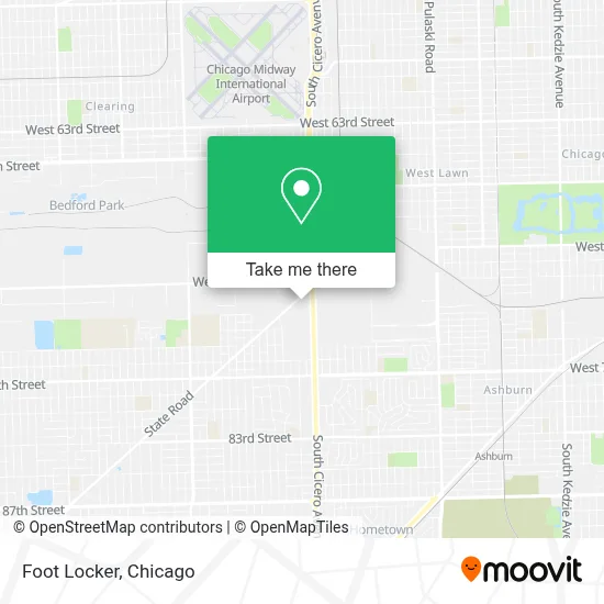 Foot Locker map