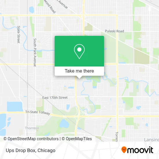 Ups Drop Box map