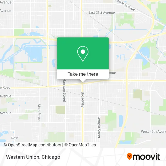 Western Union map
