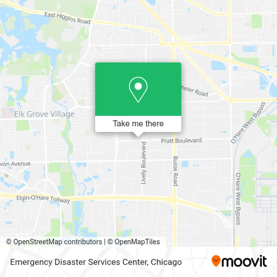 Emergency Disaster Services Center map