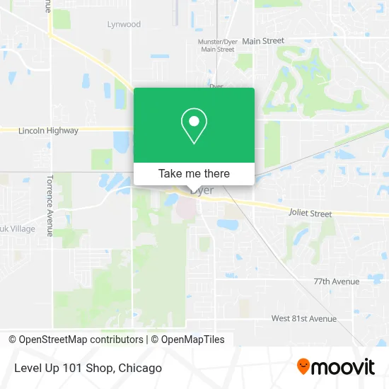 Level Up 101 Shop map