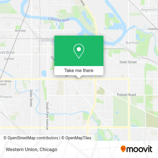 Western Union map