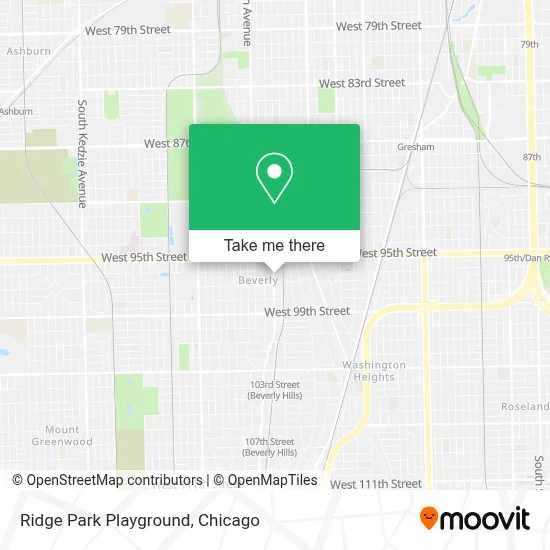 Ridge Park Playground map