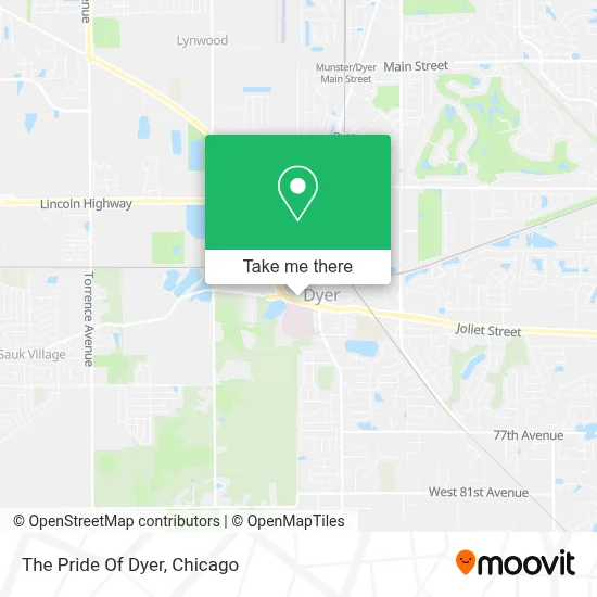The Pride Of Dyer map