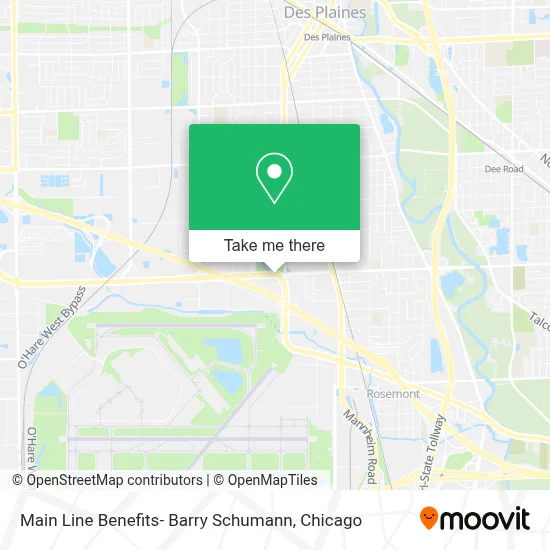 Main Line Benefits- Barry Schumann map