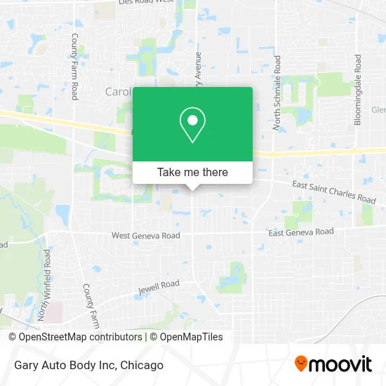 Gary Auto Body Inc map