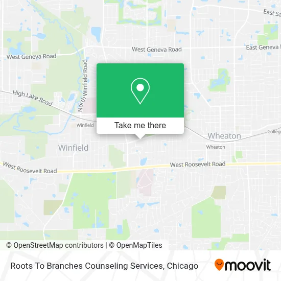 Roots To Branches Counseling Services map