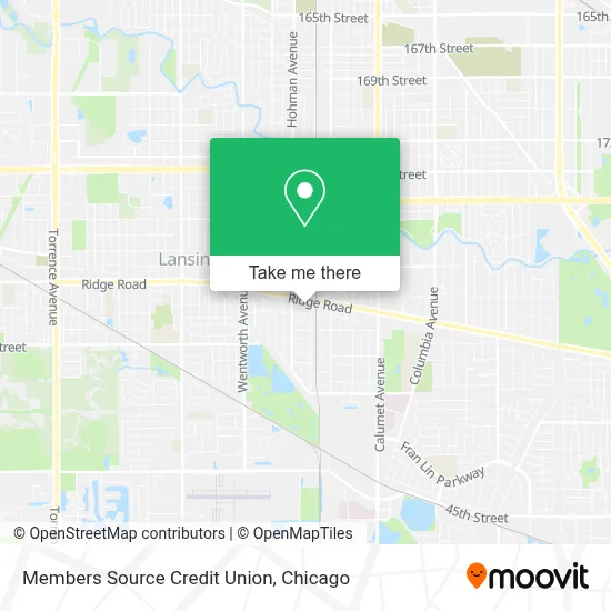 Members Source Credit Union map