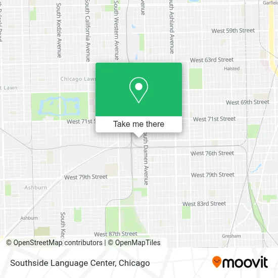 Southside Language Center map