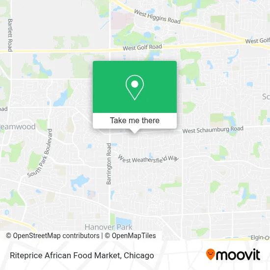 Riteprice African Food Market map