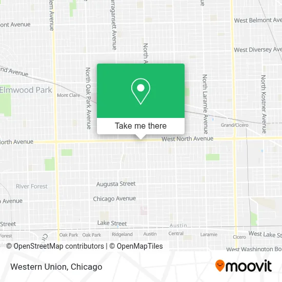 Western Union map
