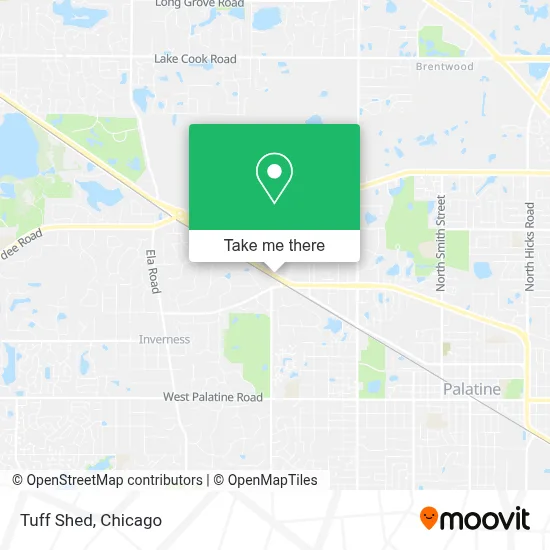 Tuff Shed map