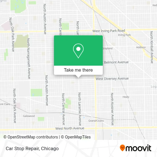 Car Stop Repair map