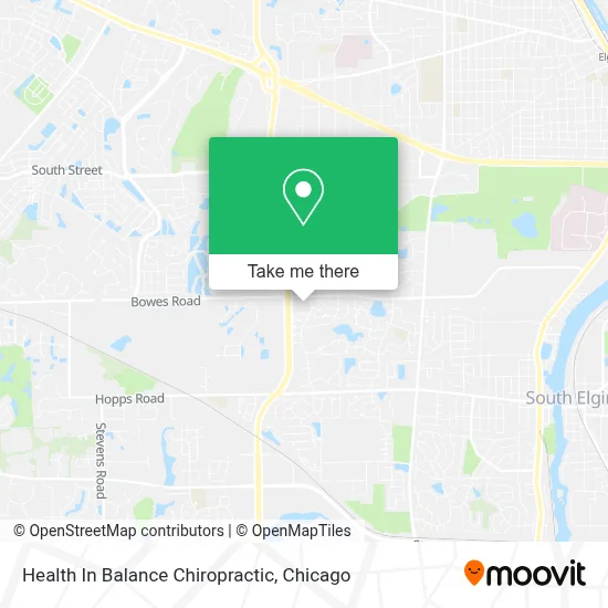 Health In Balance Chiropractic map