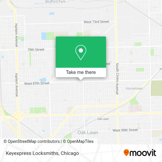 Keyexpress Locksmiths map