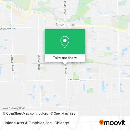Inland Arts & Graphics, Inc. map