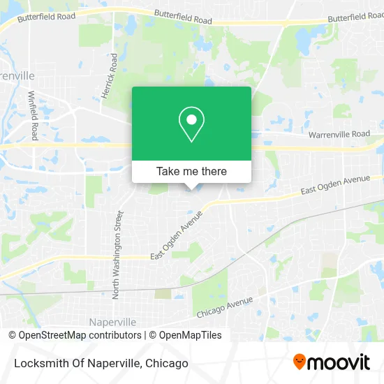 Locksmith Of Naperville map
