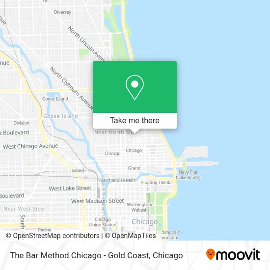 The Bar Method Chicago - Gold Coast map