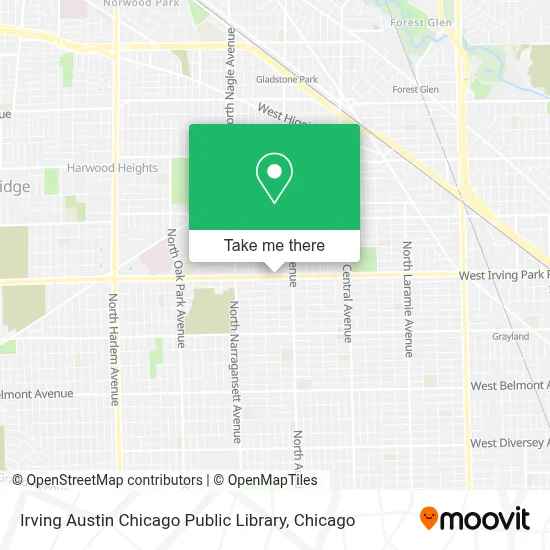 Irving Austin Chicago Public Library map