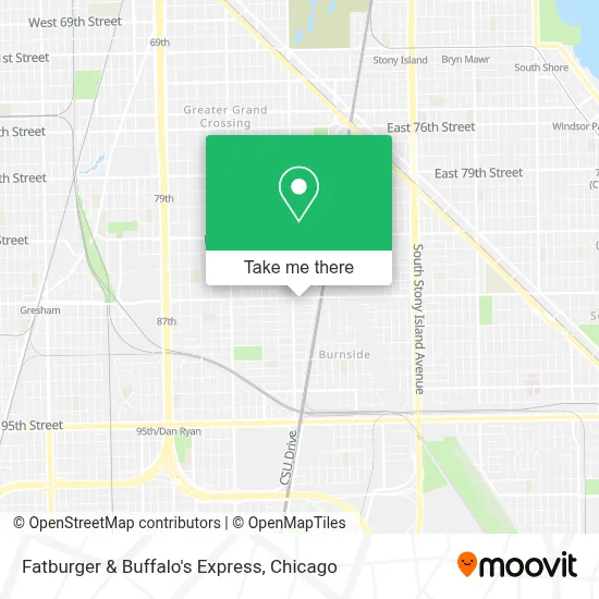 Fatburger & Buffalo's Express map