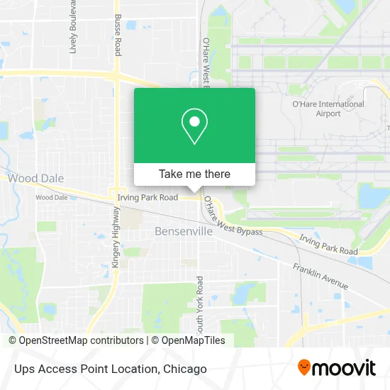 Ups Access Point Location map