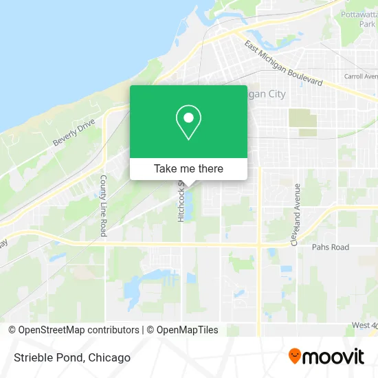 Strieble Pond map