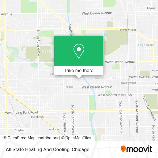 All State Heating And Cooling map