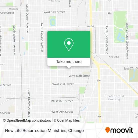New Life Resurrection Ministries map