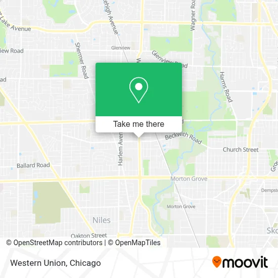 Western Union map