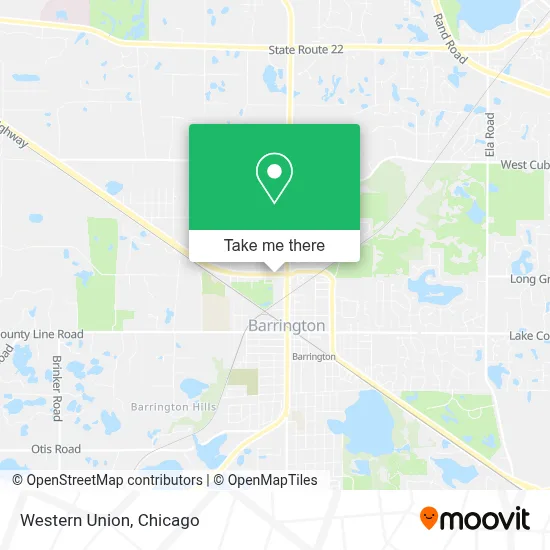 Western Union map