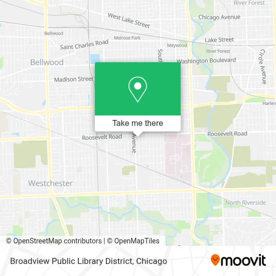 Broadview Public Library District map