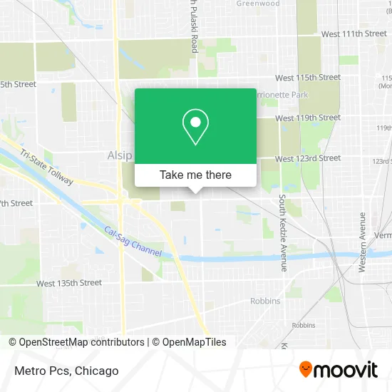 Metro Pcs map