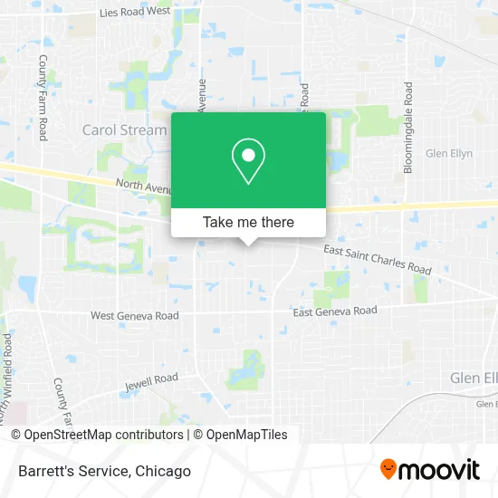 Barrett's Service map