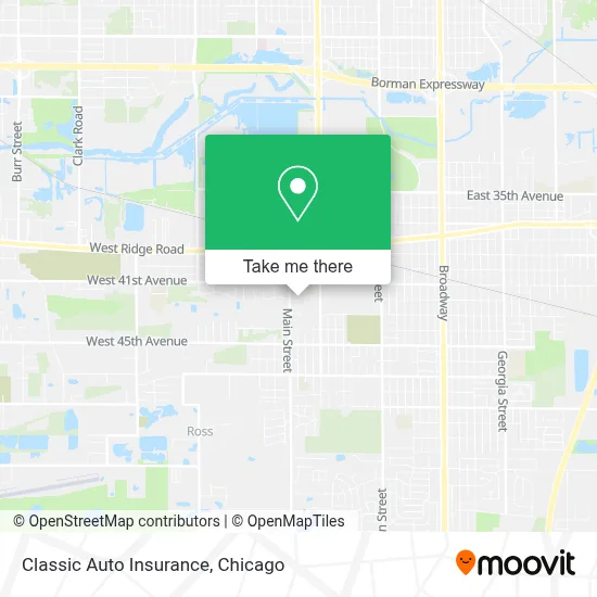 Classic Auto Insurance map