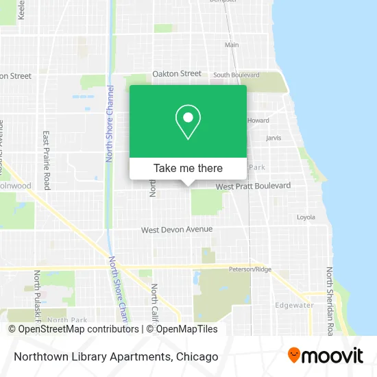 Northtown Library Apartments map