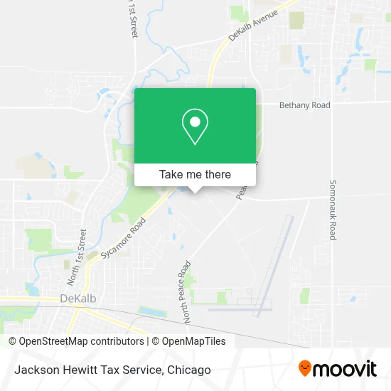 Jackson Hewitt Tax Service map