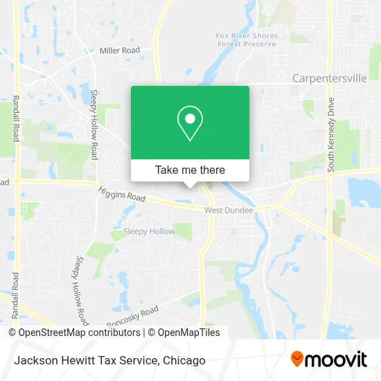 Jackson Hewitt Tax Service map