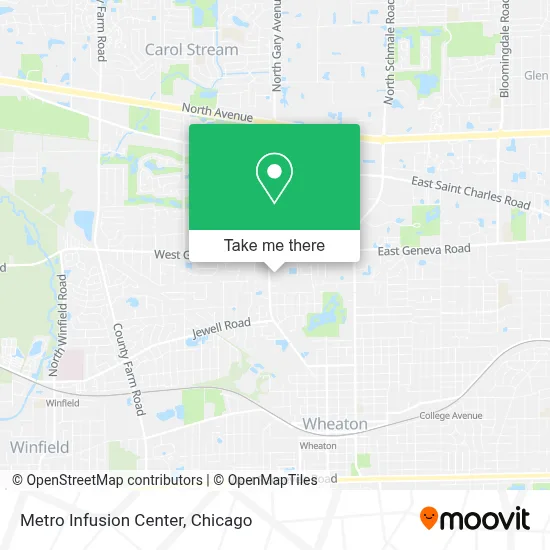 Metro Infusion Center map