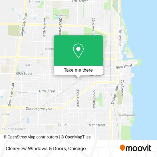 Clearview Windows & Doors map
